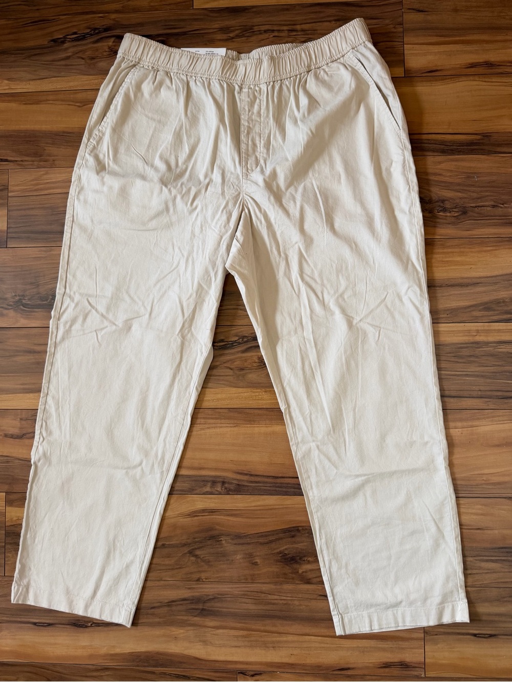 Uniqlo Women’s Cotton Relaxed Ankle Natural Pants